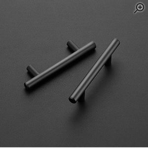 Black cabinet pulls